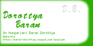 dorottya baran business card